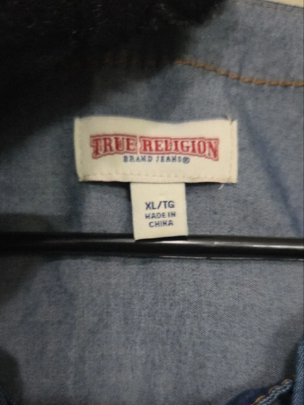 True Religion Women's Blue Lace-Up Denim Dress Western